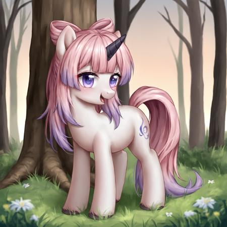 score_9, score_8_up, score_7_up, score_6_up, score_5_up, score_4_up, by aki99 BREAK
k0k0mi, feral pony, unicorn, standing BREAK <lora:k0k0mi-ponyxl-5-000010:0.8>
lake, grass, tree, <lora:aki99_pony_v3-000012:0.8>