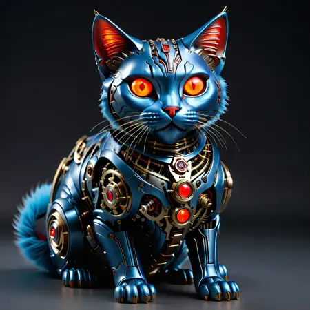 SDXL Mechanical Cat LoRA