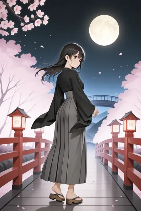 Black hakama Clothing