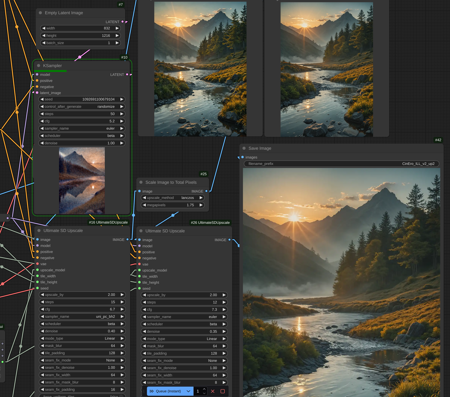 Post-Maker. ComfyUI 3-pass workflow. v1.0