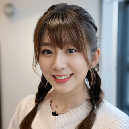 erica,tvb,kawaii, instagram, artist, 8k,
photorealistic,  double braid, long hair, best quality,  depth of field, detailed face, face focus, shiny skin,   blurry background, slim body,  close up, front view, looking at viewer, laugh