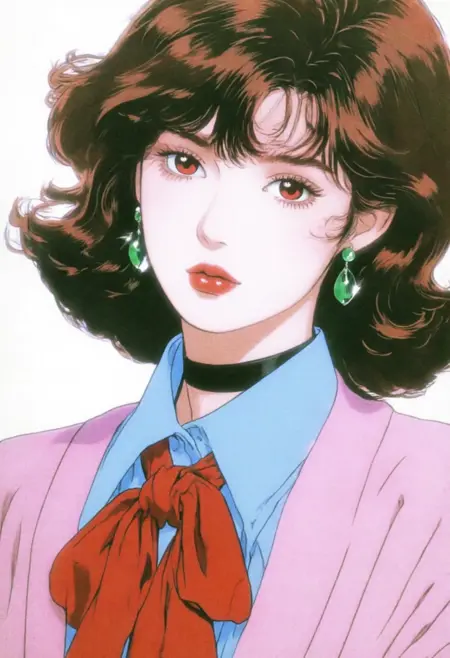 90's anime melancholy Chroma/illustriousXL