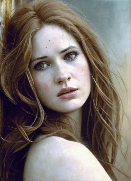 a realistic gritty photo of drunk sks woman , in 1980s, beautiful painting with highly detailed face by greg rutkowski and magali villanueve, <lora:locon_karengillan_v1_from_v1_64_32:1.25>