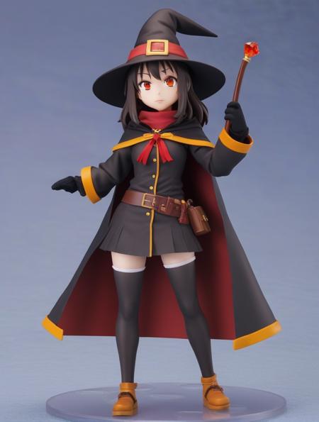 Megumin is a young girl with dark brown shoulder hair and strangely sleepy scarlet eyes. she's got light skin,doll features and a bright complexion,
Megumin wears a classic witch outfit,like a black coat,red robe,orange shoes and black wizard hat,all with golden edges and accessories,and a black necklace,belt and gloves without fingers. megumin's right leg is wrapped in white bandages,and the left black stocking. he wears a brown cane with a floating red gem,<lora:Yuffin:1.0>
Megumin wears a classic witch outfit,like a black coat,red robe,orange shoes and black wizard hat,all with golden edges and accessories,and a black necklace,belt and gloves without fingers. megumin's right leg is wrapped in white bandages,and the left black stocking. he wears a brown cane with a floating red gem,
Megumin wears a classic witch outfit,like a black coat,red robe,orange shoes and black wizard hat,all with golden edges and accessories,and a black necklace,belt and gloves without fingers. megumin's right leg is wrapped in white bandages,and the left black stocking. he wears a brown cane with a floating red gem,