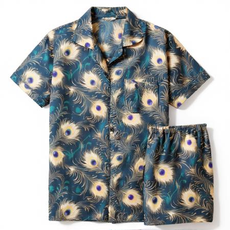 PJS - Peacock Feather PJ Set V1