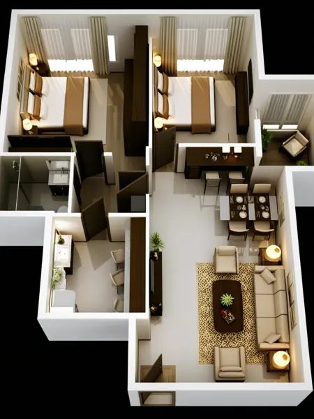 JJ's 3D Floor Plan