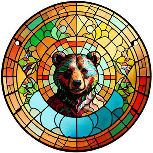 Stained glass circle image by simpledit