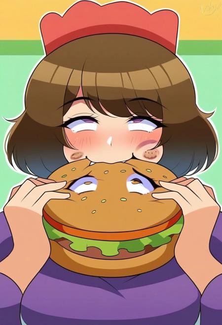 Living hamburger (being eaten) V1