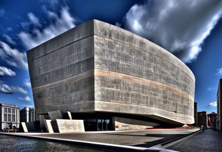 <lora:JJsConcreteArchitecture_XL:1>, ((Concrete Architecture)), , ((masterpiece)), ((best quality)),  real world location, realistic, high detailed,  (outdoor) , dramatic lighting, no human,  ((full building)), wall, clear sky,road, day time, 
center composition, cloud, city wall, city gate, paving, sidewalk,