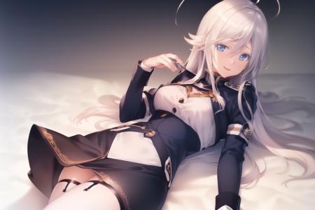 (extremely detailed CG unity 8k wallpaper), (masterpiece), (best quality), (ultra-detailed), (best illustration),(best shadow), (an extremely delicate and beautiful), finely detail,
vladilena millize, lenaoutfit, lying, on back, hair spread out, reaching out, smile