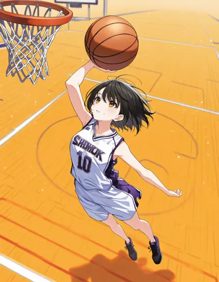 Dunk shot / Basketball / Pose LoRA / NoobAI