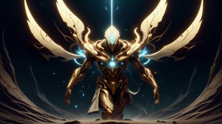 RAW Photo of orokintech (style-swirlmagic:0.8),  solo, (full body:0.6), looking at viewer, detailed background, detailed face, (<lora:Unholy:0.5>, Sc3pt4, scifi theme:1.1), glowing eyes, sun-sorcerer, bringer of the light,  wearing embroidered yellow wizard robes,  solar cloak, sun-touched crown, gazing into the sun, blazing gem of the sun, mystical staff of solar power, dynamic pose,  enchanted celestial sigils,  desolate sun scorched wasteland in background, symphony of light, solar wind, epic atmosphere,, smooth, gold, scifi <lora:OrokinTech-20:1><lora:add_detail:0.6> <lora:LowRa:0.2>, (Masterpiece:1.3) (best quality:1.2) (high quality:1.1), best quality,detailed,photographed on a Hasselblad 907X 50C,magic,photo of a,professional photo,film lighting,in the style of,35mm,surreal