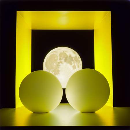 <lora:kodak_vision:1>astral, travel photography, designing in flower shop, garry winogrand, installation art, Glowing Moon Yellow background, Magnificent,  shot on kodak film