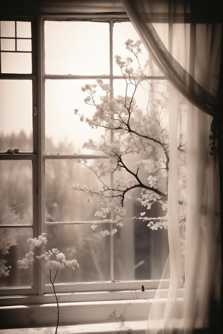 masterpiece,best quality,<lora:HBD4>,((1girl)),window,tree,silhouette,