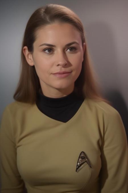 Beautiful sexy woman in a yellow startrektos uniform,badge,masterpiece, best quality, soft light, bokeh, real shadow, cinematic, subsurface scuttering, grey background
<lora:epiCRealismHelper:.25>
<lora:detail_slider_v4:1><lora:StartrekTosV3-000028:0.8>