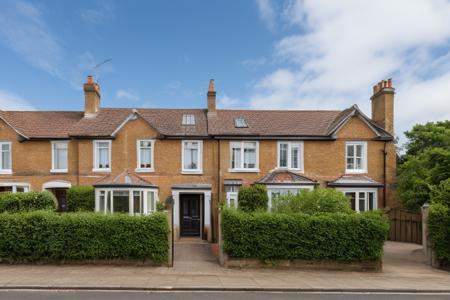 {high|low} angle,  wide angle photo, english houses, london, terraced houses,  {Georgian|Victorian|Edwardian|30s Semi} house, {bay windows|}, {gable|}, {chimneys|}, {rendered|brick} wall, bushes, {arched doorway|}, {low wall around front yard|}, {pavement|}, {straight|slanted} roof, <lora:add_detail:0.5>, blue skies, cloudy
 <lora:english house front_epoch_5:0.3>, RAW photo, 8k uhd, dslr, soft lighting, high quality, film grain, Fujifilm XT3, lr