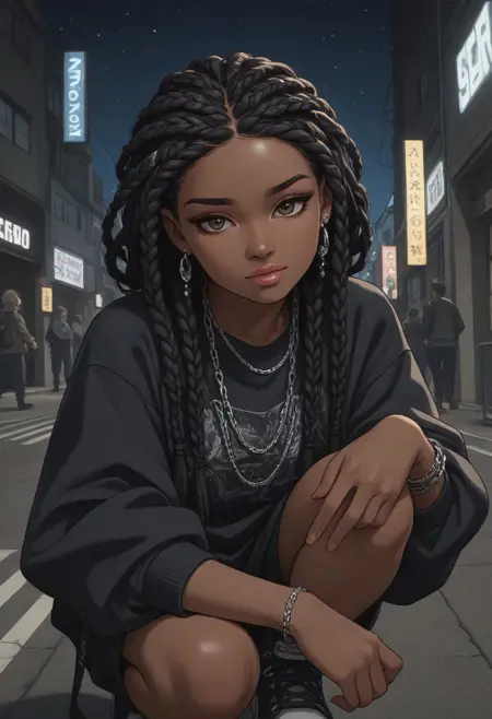 Afro Ethnic Hairstyle