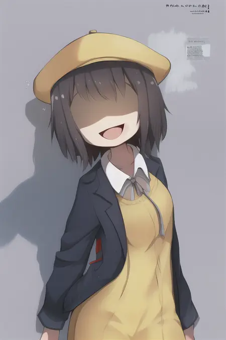 No eyes / Faceless / Shaded face / *Hidden eyes