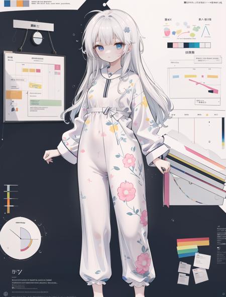 full body,(infographic:1.2), pajamas, patent drawings, physical measurement, (all clothes configuration:1.15), stationery, (solo), standing, cohesive background, (character sheet:1.2), (masterpiece), ((best quality)), (ultra-detailed), ((an extremely delicate and beautiful)),detailed background,(by exquisite colors block),(by exquisite colors block),depthoffield,colorful, (1girl:1.1),(long hair, messy hair,floating hair) ,tachi-e， <hypernet:21charturnerv2:1>，
 <lora:881:1:1,0,0,0,1,1,1,1,1,1,1,1,0,0,0,0,0>
