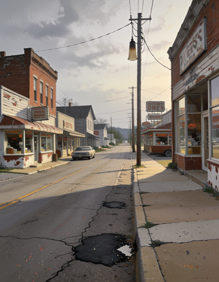 Small-town Americana main street v1.0