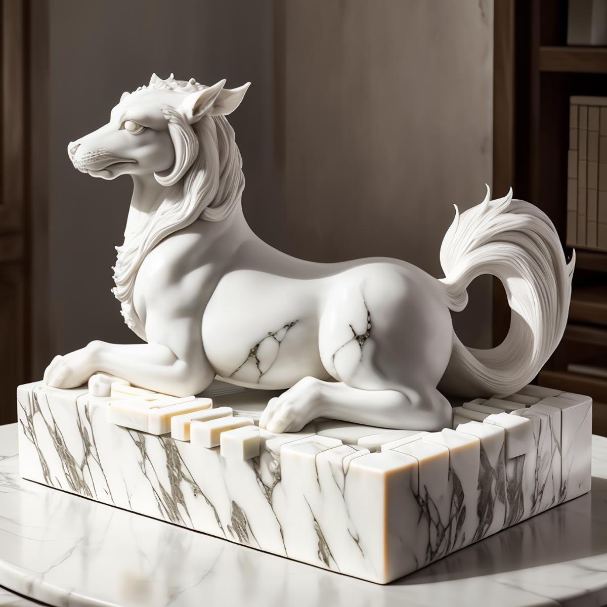 Realistic marble carving art style image by prince_527