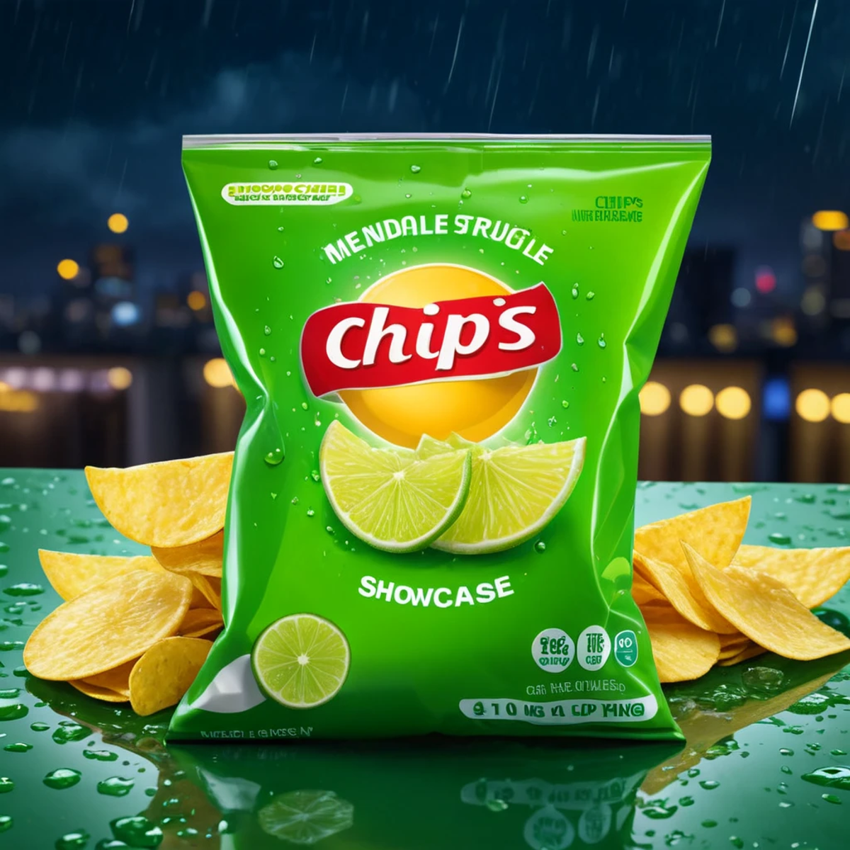 (chips bag showcase) <lora:56_chips_bag_showcase:1.1>
Lime background,
high quality, professional, highres, amazing, drama...