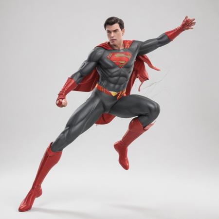 superman action pose, contest winner, high fashion superpowers, power, have a call to action, connectedness, inspired by Herb Aach, featured on artsation, 3dexcite, technology and magic, trending on artstation, red and black scheme, white background, blender, cinematic