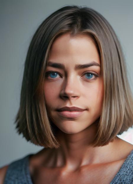 portrait of skswoman, interested , wearing pants , with gray Lob (long bob) , background valley epic (photo, studio lighting, hard light, sony a7, 50 mm, matte skin, pores, colors, hyperdetailed, hyperrealistic), <lyco:Denise RichardsV3:1.3>