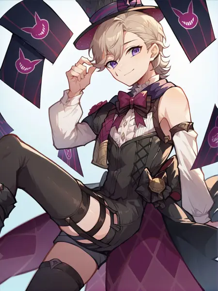 Lyney (Genshin Impact) - PonyXL