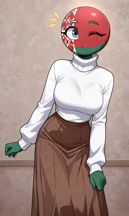 Belarus (Countryhumans) v1.0 Nature face