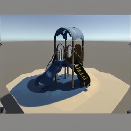 unity, test detailed scene, playground, <lora:unity_last:1>