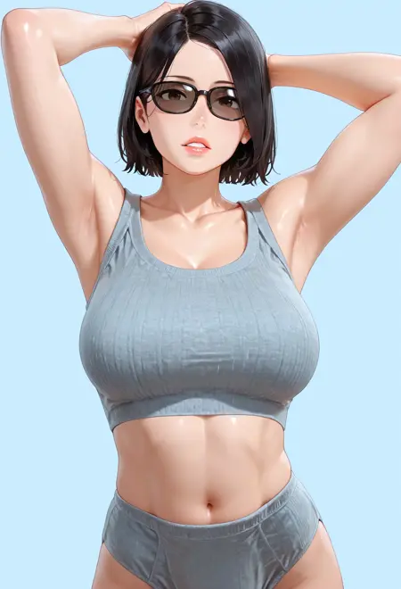 Innerwear - Grey Ribbed Lingerie