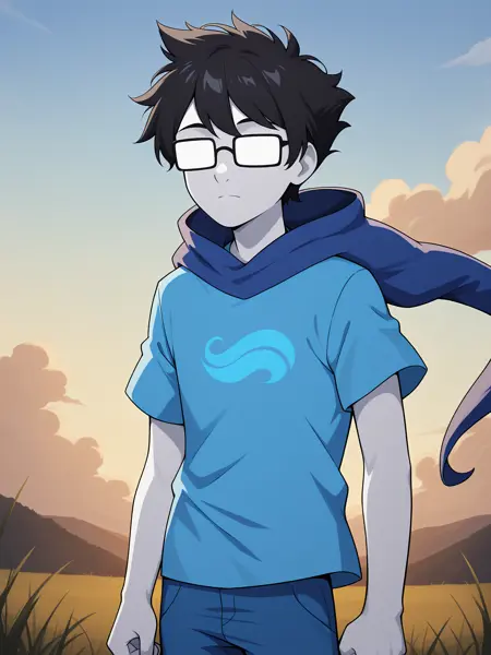 John Egbert (Homestuck) - Variant canon outfit - SDXL Illutrious