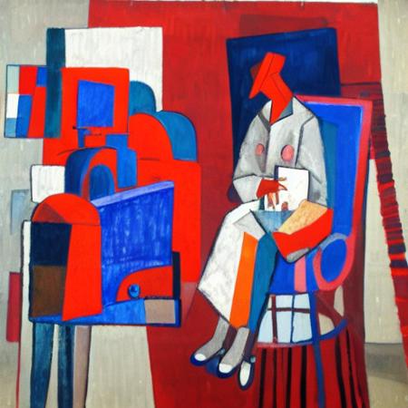 mystylecub: Modernist Cubist Paint (SD1.5 LoRA) v1.0