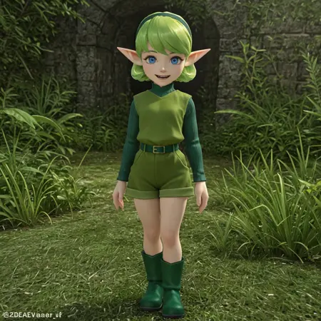 Saria (zelda ocarina of time, OoT) Illustrious