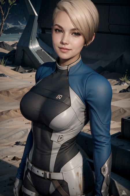 CoraMEA, 1girl, solo, bodysuit, short hair, realistic, breasts, blonde hair, looking at viewer, smile, medium breasts, lips, parted lips
<lora:epi_noiseoffset2:1>,   <lora:CoraMEA:0.7>