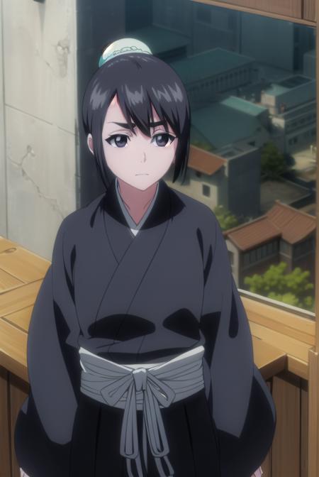 momohinamori, <lyco:momohinamoriv2-lyco-nochekaiser:1>,
momo hinamori, black hair, hair bun, single hair bun, bun cover, short hair, (black eyes:1.5),
BREAK long sleeves, japanese clothes, kimono, haori, black kimono, hakama, black hakama,
BREAK outdoors,
BREAK looking at viewer, (cowboy shot:1.5),
BREAK <lyco:GoodHands-beta2:1>, (masterpiece:1.2), best quality, high resolution, unity 8k wallpaper, (illustration:0.8), (beautiful detailed eyes:1.6), extremely detailed face, perfect lighting, extremely detailed CG, (perfect hands, perfect anatomy),