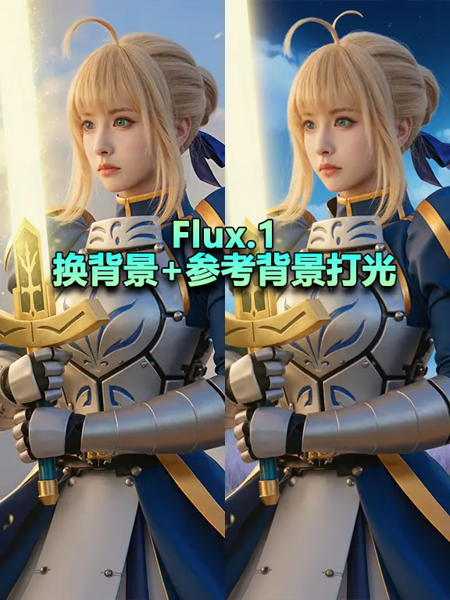 Flux_ Background change+reference image lighting workflow v1.0