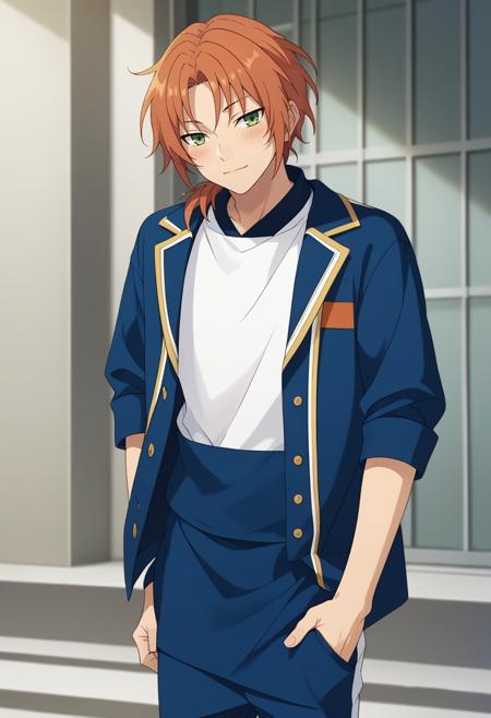  Leo Tsukinaga, orange hair, green eyes