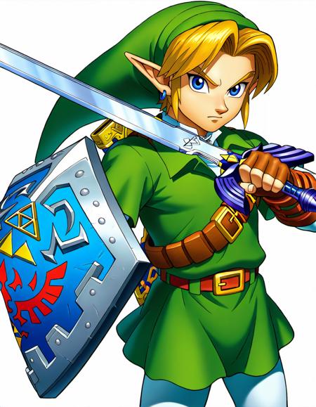 Adult Link (The Legend of Zelda: Ocarina of Time) Official Art Style [Illustrious-XL] v1.0