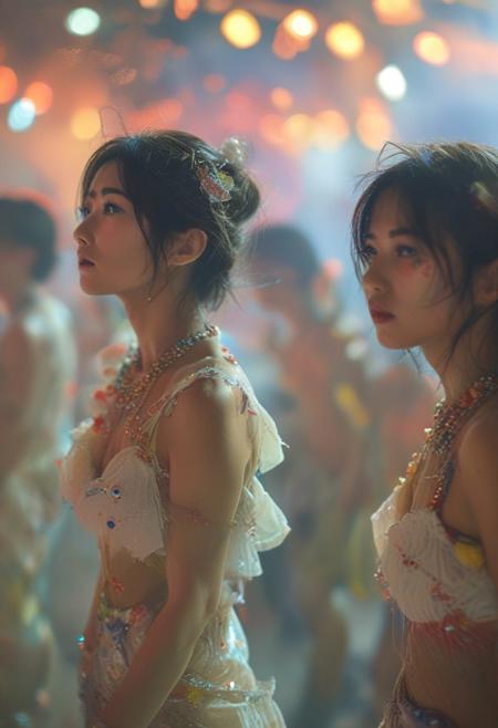 Japanese women attending a rave in Manila