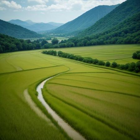 landscape, rice terrace