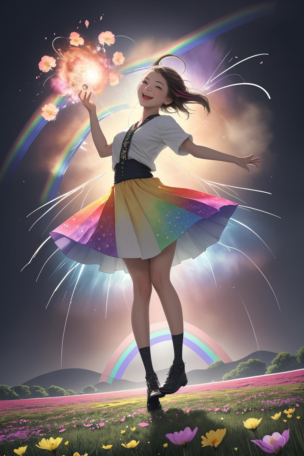 A rainbow exploding with joy - sliders / ntcai.xyz image by ditters