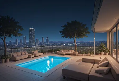 Modern Terrace with Pool (IL)