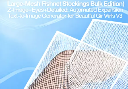 (Large-Mesh Fishnet Stockings Bulk Edition) Z-Image+Eyes+Detailed: Automated Expansion Text-to-Image Generator for Beautiful Girls V3