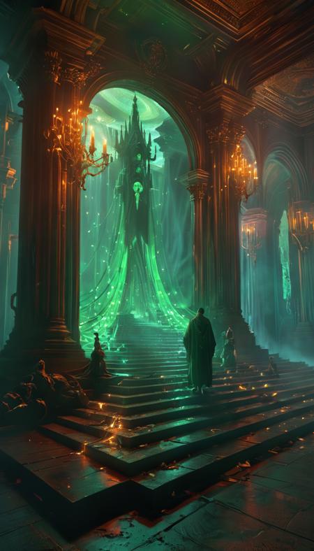 An ornate Celtic bookcover, mysterious, magical, neon glow, grimoire, ancient,,,, inspired by baroque style, by James Gurney, (realistic cinematic stills photograph real beautiful portrait depicting elite cybernetic seraphim:0.91), mysterious, tall gothic temple built around candles, Huge green temple are flying, A celestial temple, Huge levitating old colorful swan boat with jellyfish tentacles, Atmospheric beautiful massive scale silk robes, Focused by William Gibson Simon Stalenhag and John Col asleep, Caravaggio Wayne Barlowe, baroque illustration atmospheric light high detailed detailed digital airbrush painting artwork hyperrealism, Greg Frazetta, realistic, high definition, Digital art inspired magic sinister desert colors cosmos, amazing definition, sharp image, highly intricate detailsï¼ maximalist.. 8K photorealistic art, cool aesthetic and aesthetically
 <lora:v0ng44g003:0.3> <lora:v0ng44g005:0.2> <lora:Twilight_Glade:0.3> <lora:visiblend:0.4>  <lora:glowneon_xl_v1:1.5>