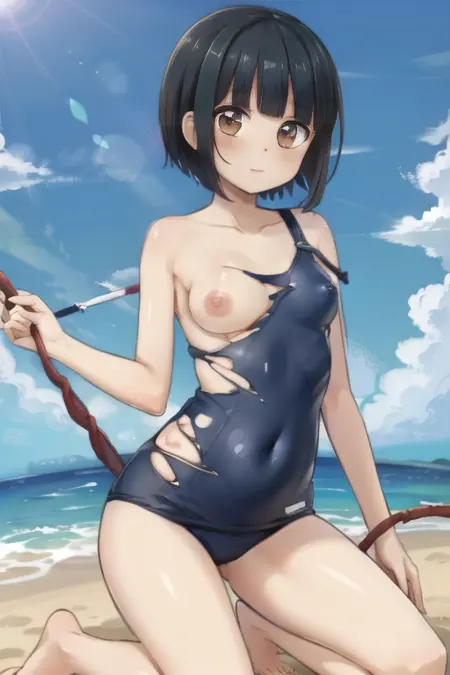 Torn Swimsuit | Anime