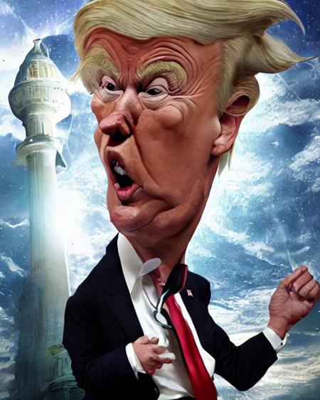 Donald Trump  as an alien from outer space