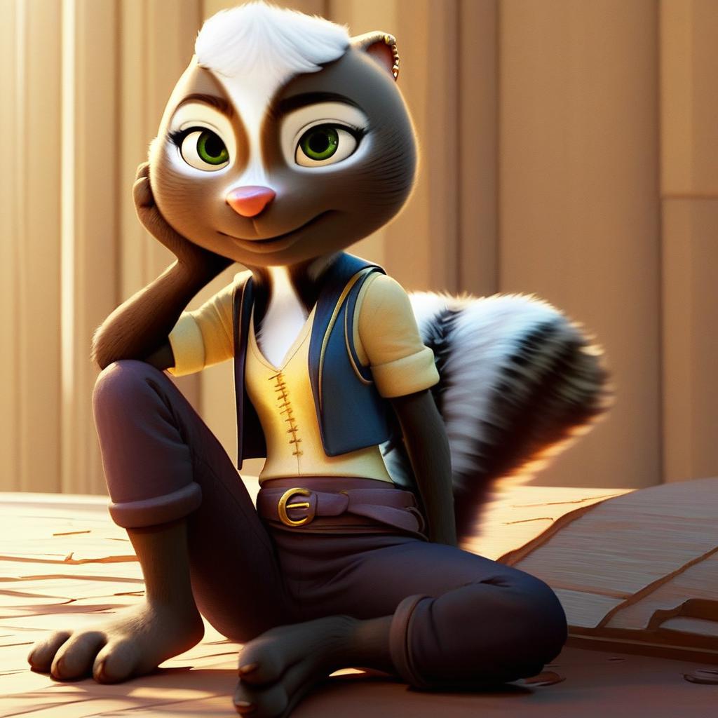 Meg The Skunk Chickenhare V1 Stable Diffusion Lora Civitai Meg The Skunk Chickenhare V1 Stable Diffusion Lora Civitai