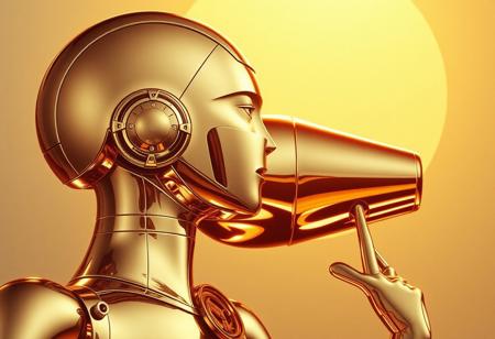 Avant-garde , 1970s futurism, chrome and gold